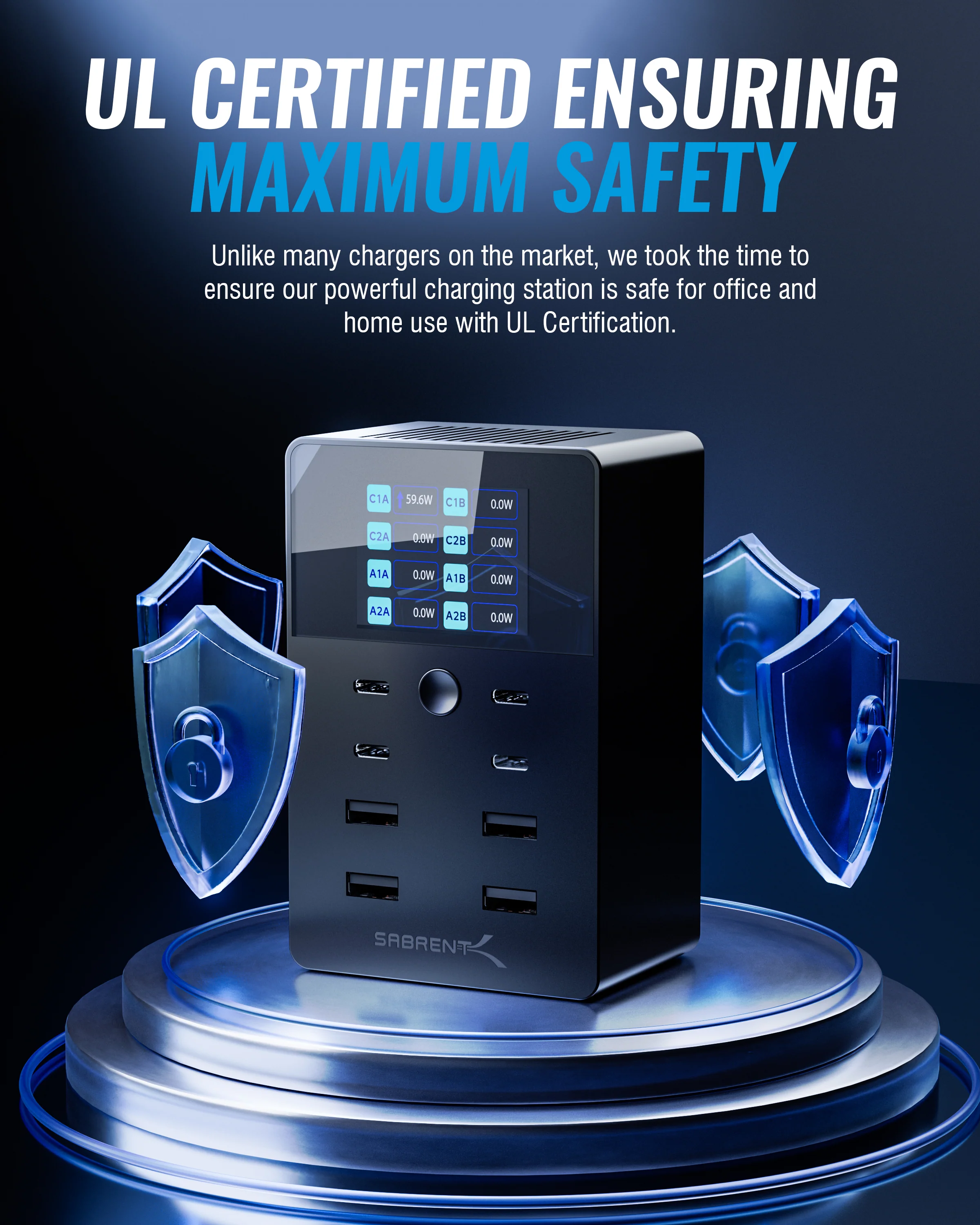252W 8-PORT USB PD 3.0 Charger - Image 6