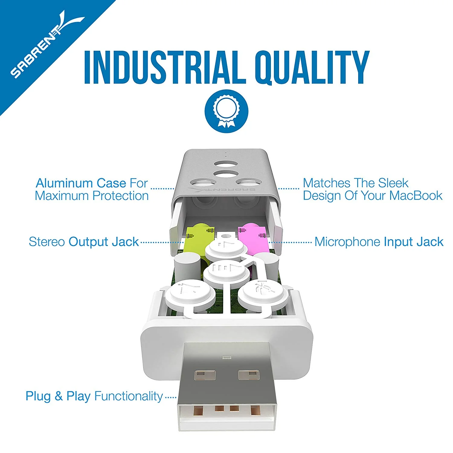 USB Aluminum External 3D Stereo Sound Adapter - Image 8