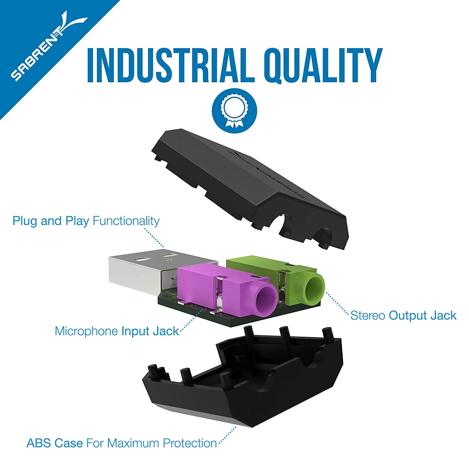 USB External Stereo 3D Sound Adapter | Black - Image 7