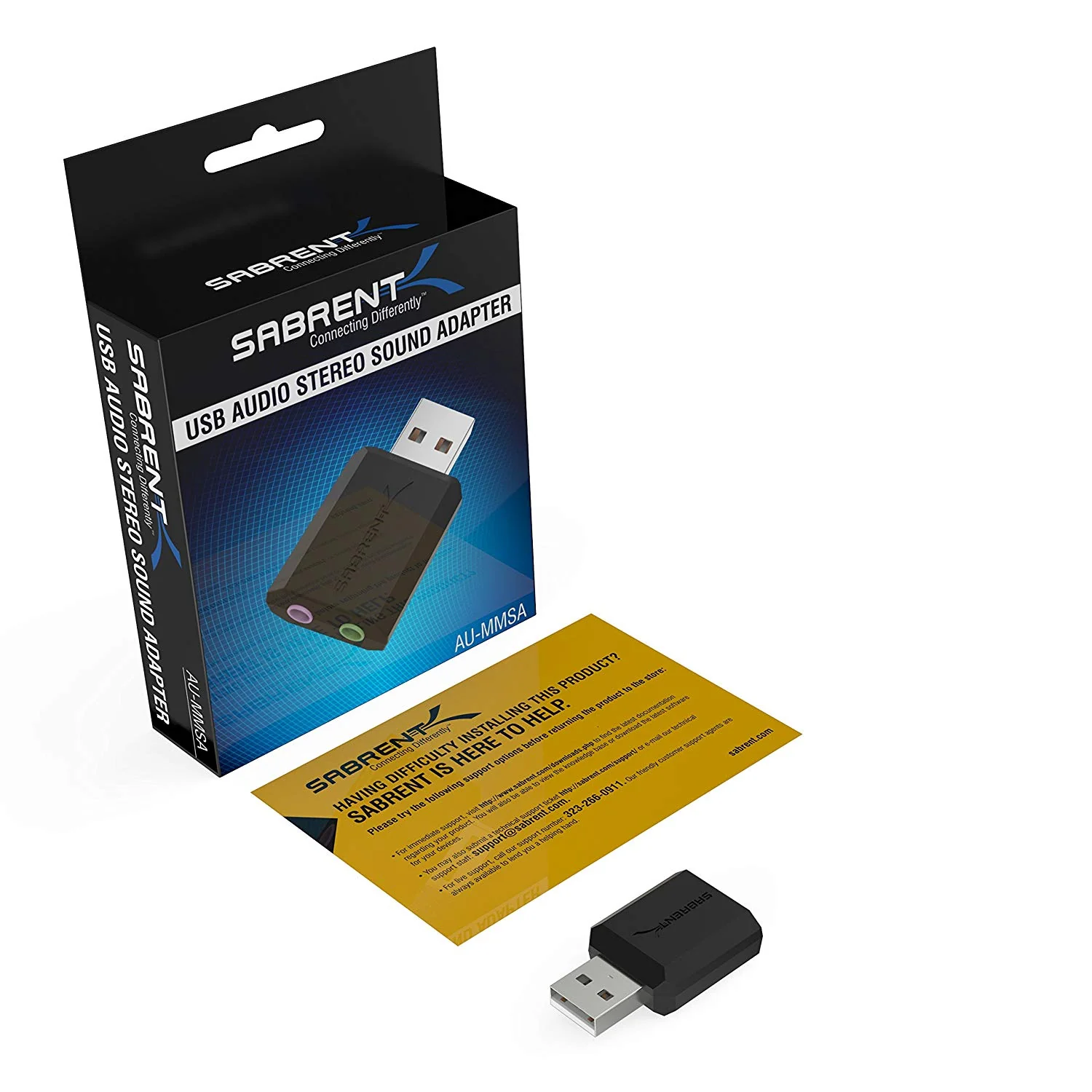 USB External Stereo 3D Sound Adapter | Black - Image 9