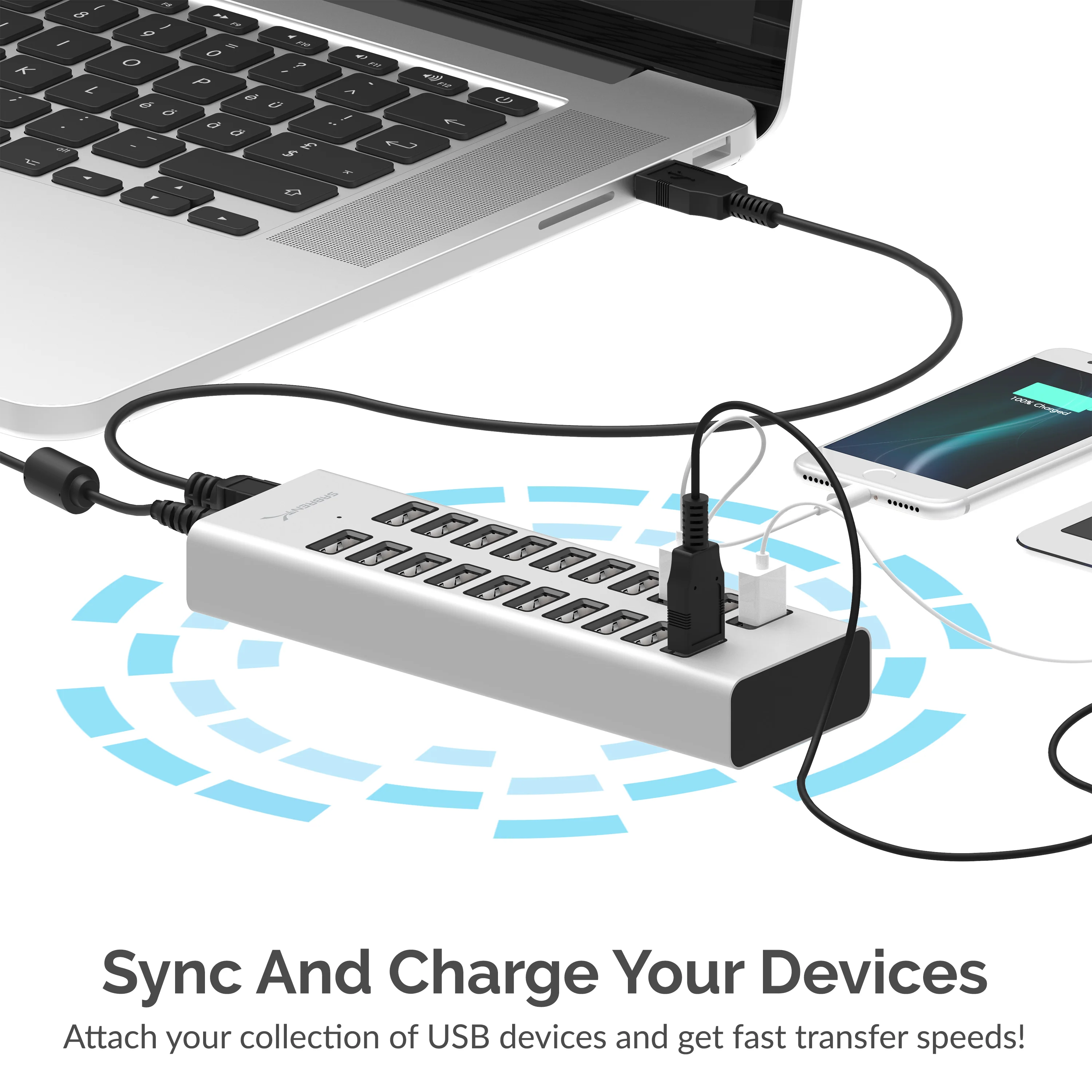 20-Port USB 2.0 90W Charger - Image 6