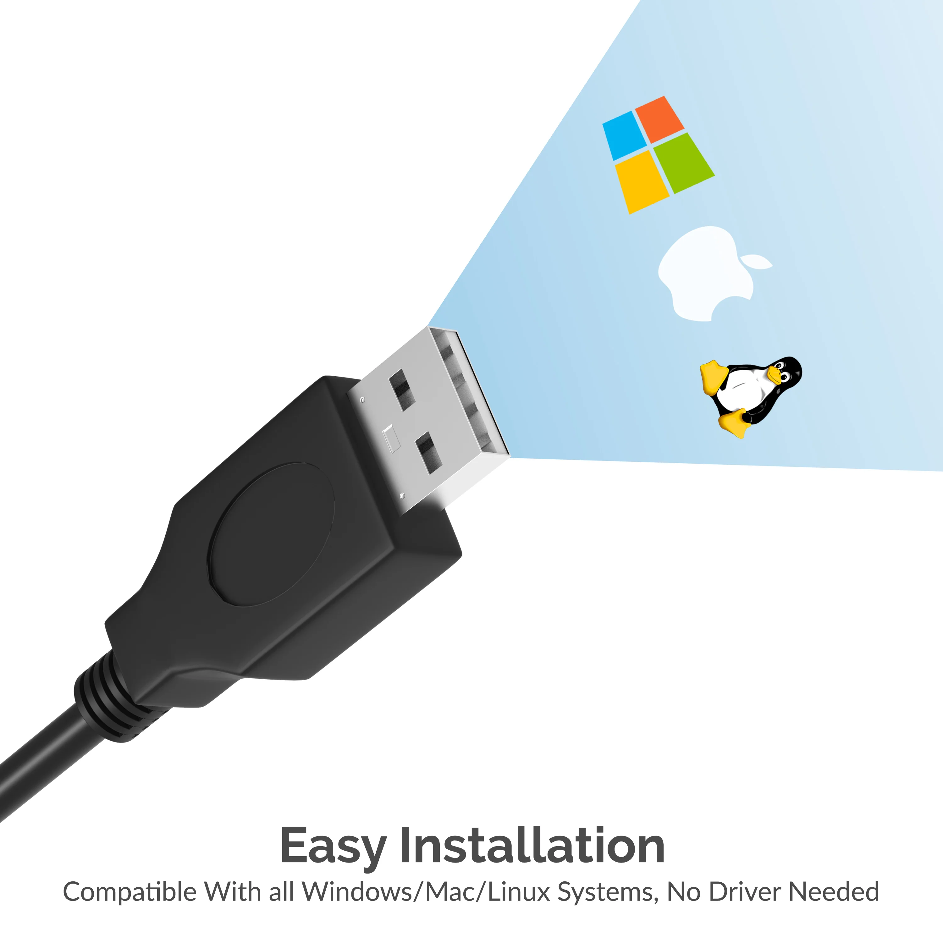 USB 2.0 To DB25 IEEE-1284 Parallel Printer Cable Adapter [HEXNUT Connectors] - Image 5