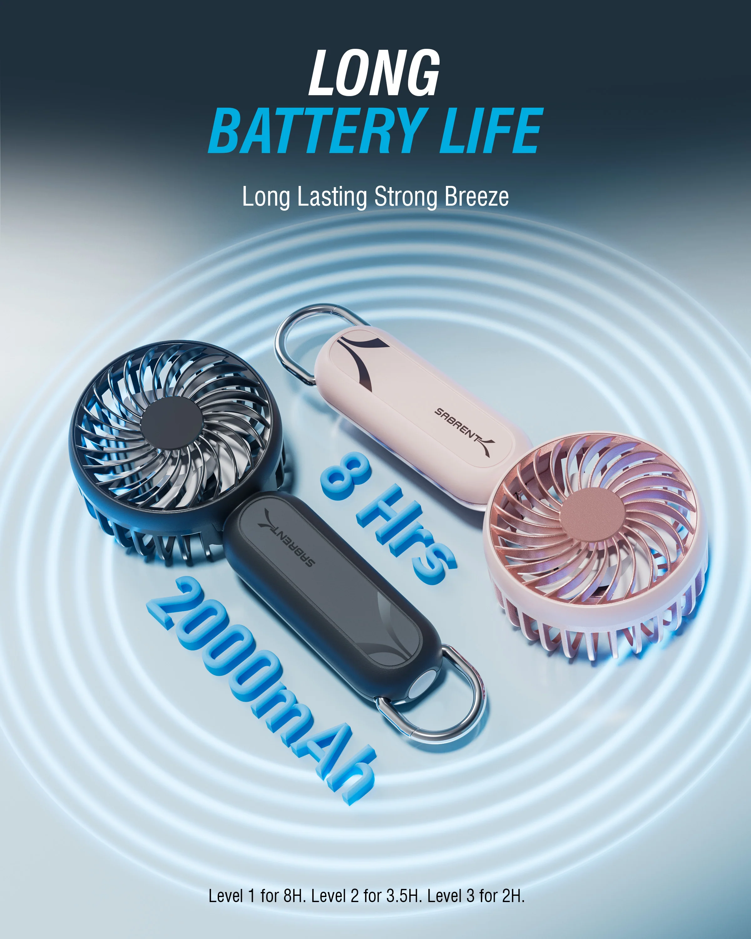 ChillyPop Mini Portable Fan with Hanger - Image 7