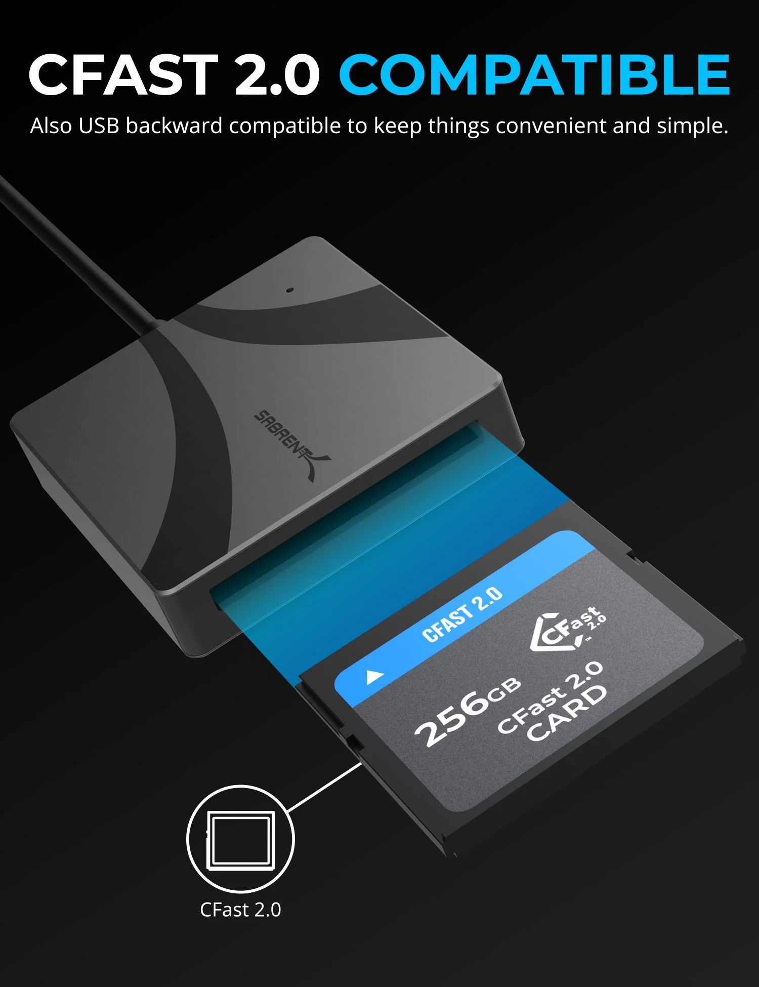 USB Type C CFast 2.0 Card Reader - Image 4