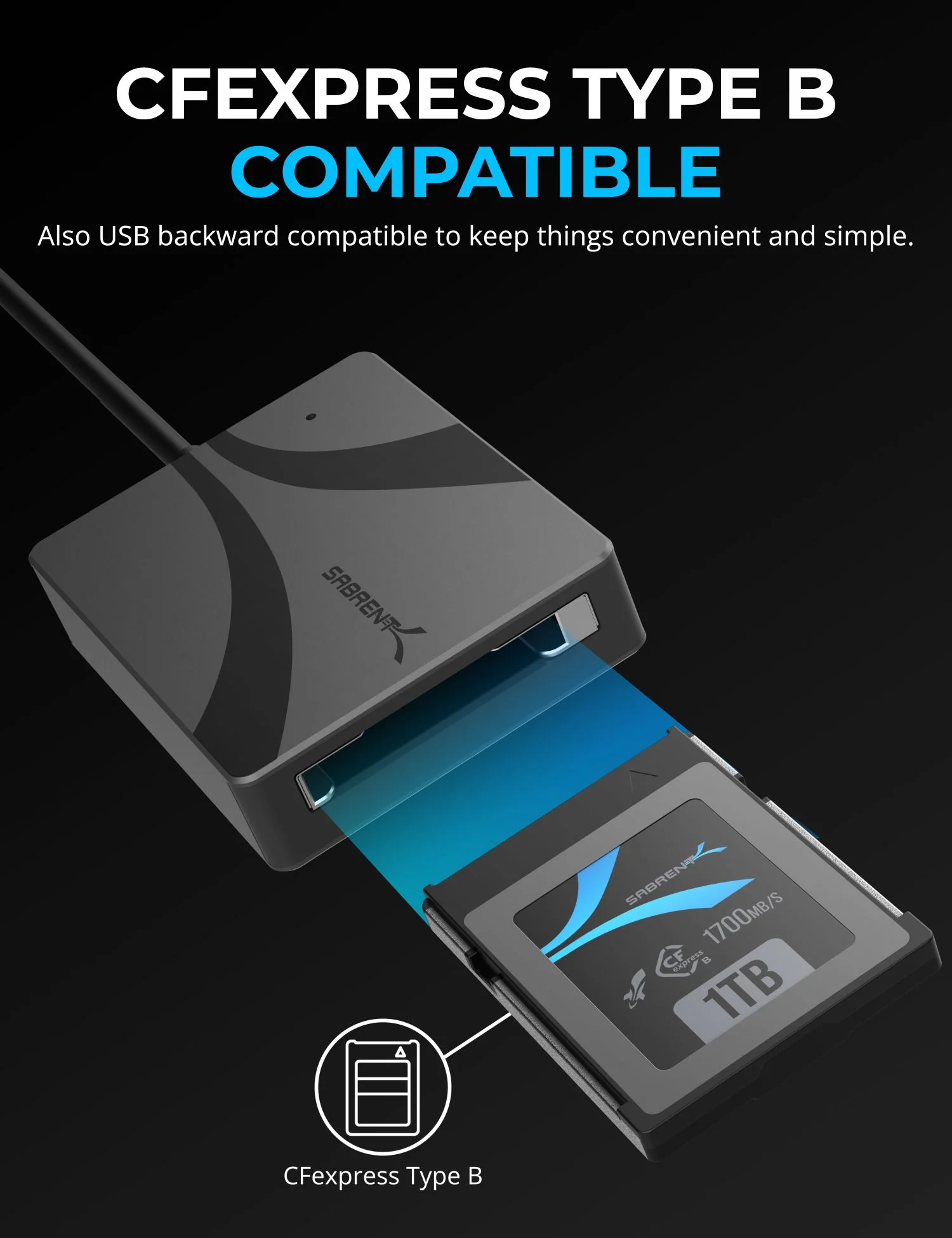 USB Type C CFexpress Type B Card Reader - Image 4