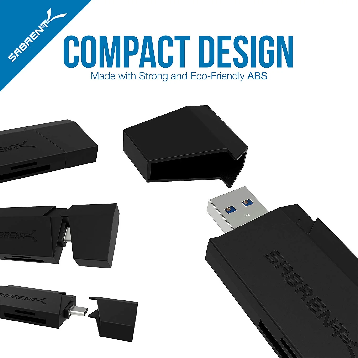 2-Slot Type-C OTG and USB 3.0 Flash Memory Card Reader - Image 8