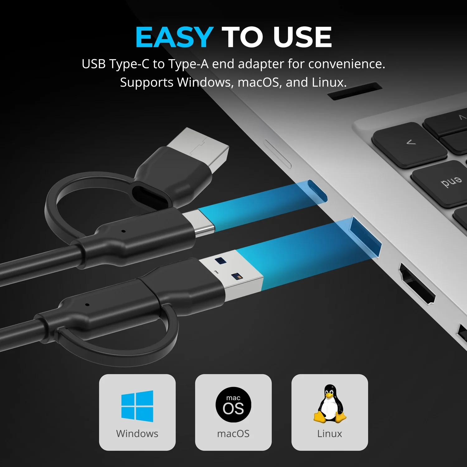 USB Type-C/A to Dual HDMI adapter - Image 5