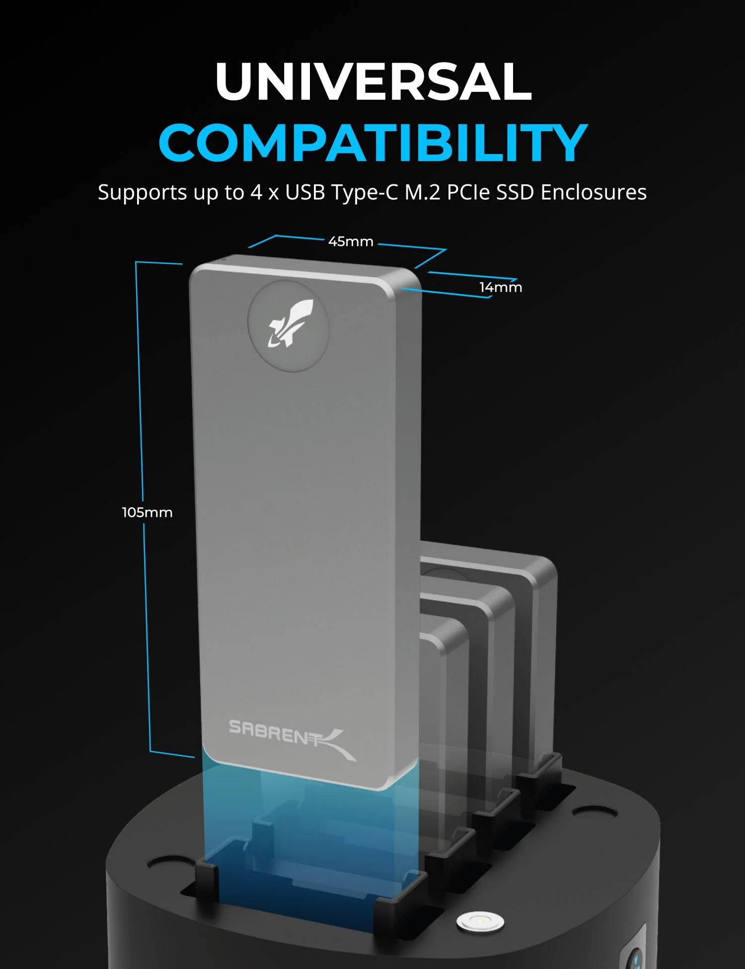4-Bay USB Type-C Docking Station - Image 4