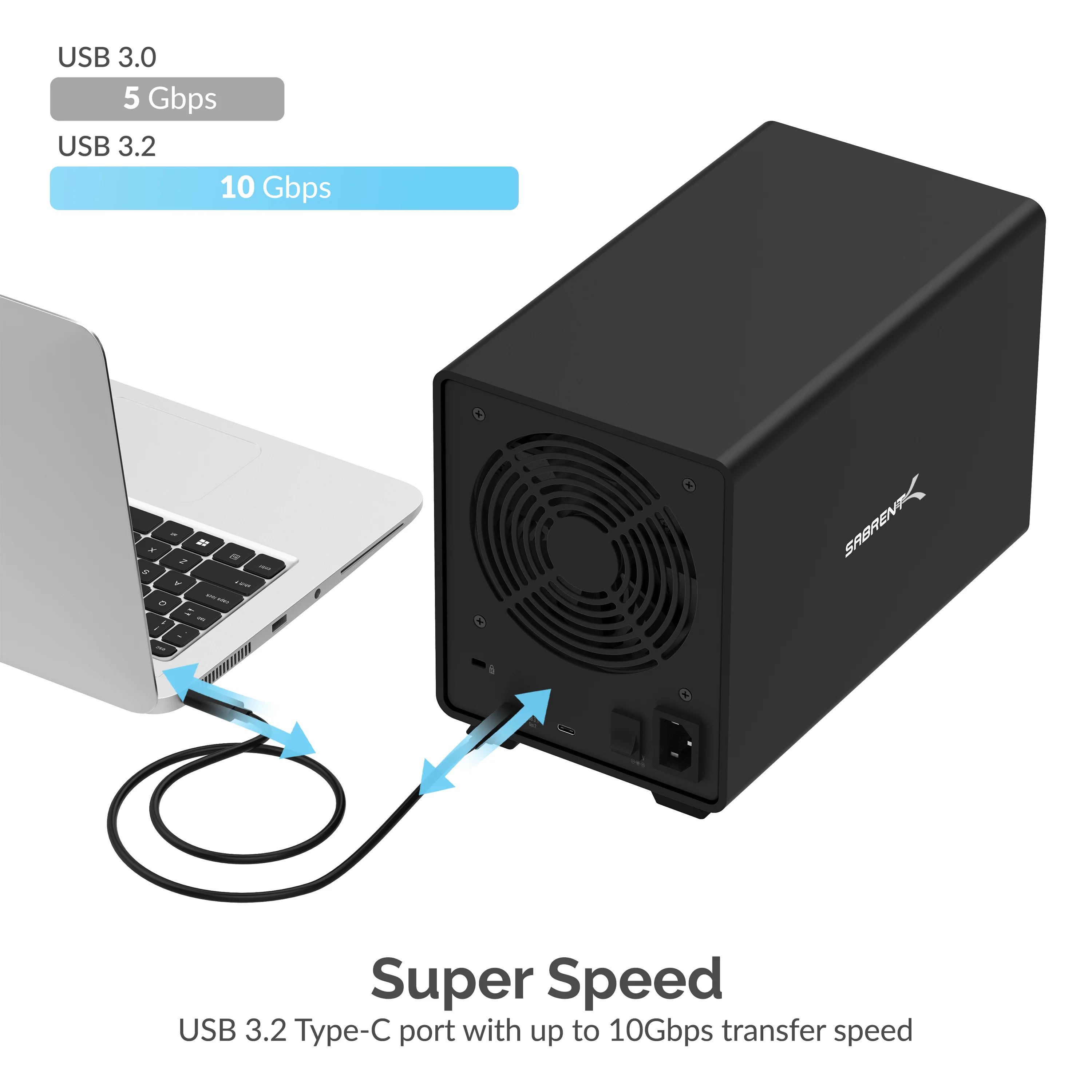 USB 3.2 3.5" SATA Hard Drive Tray-less Docking Station - Image 6