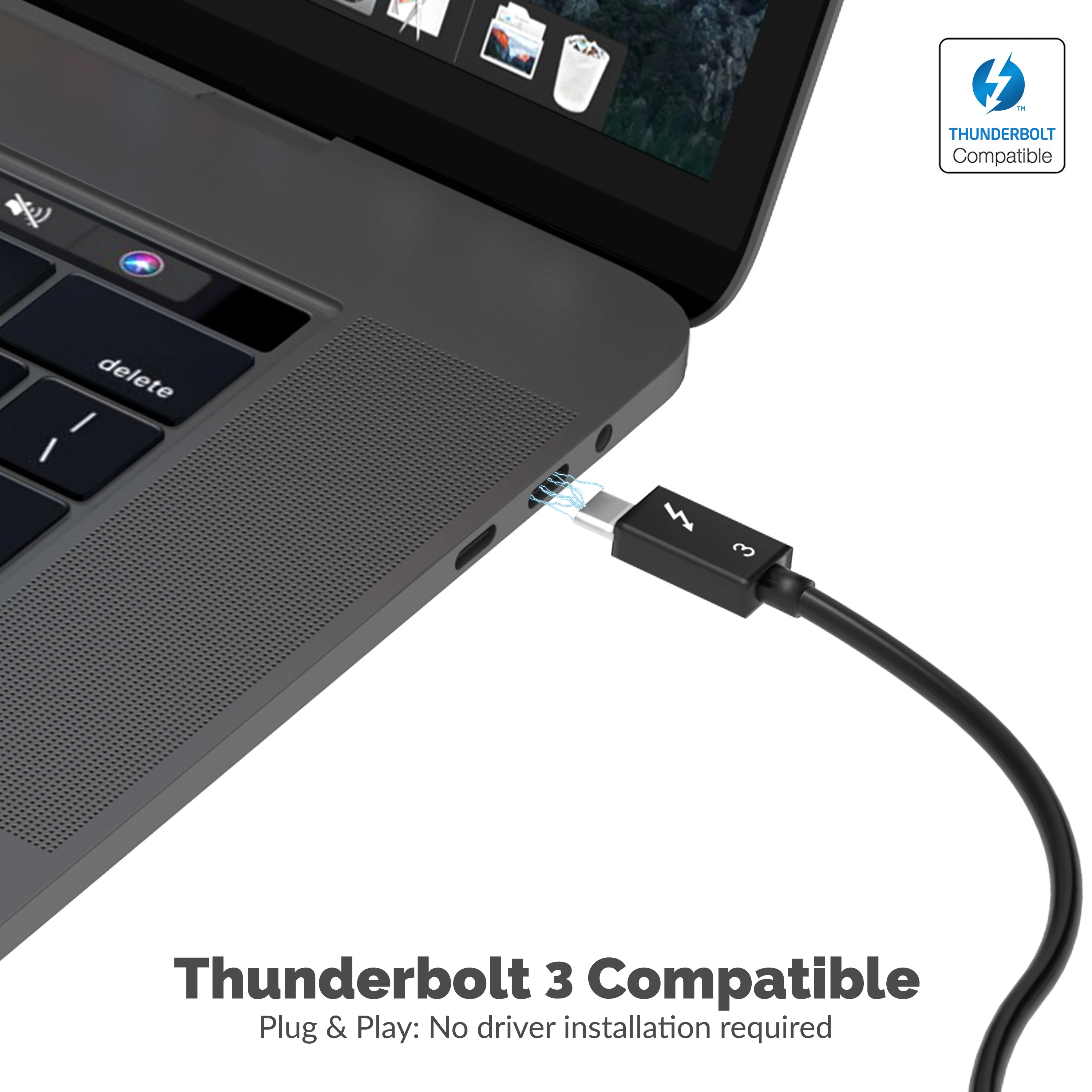 Thunderbolt 3 Docking Station with Power Delivery up to 60W Charging - Dual-4K Display - Image 7