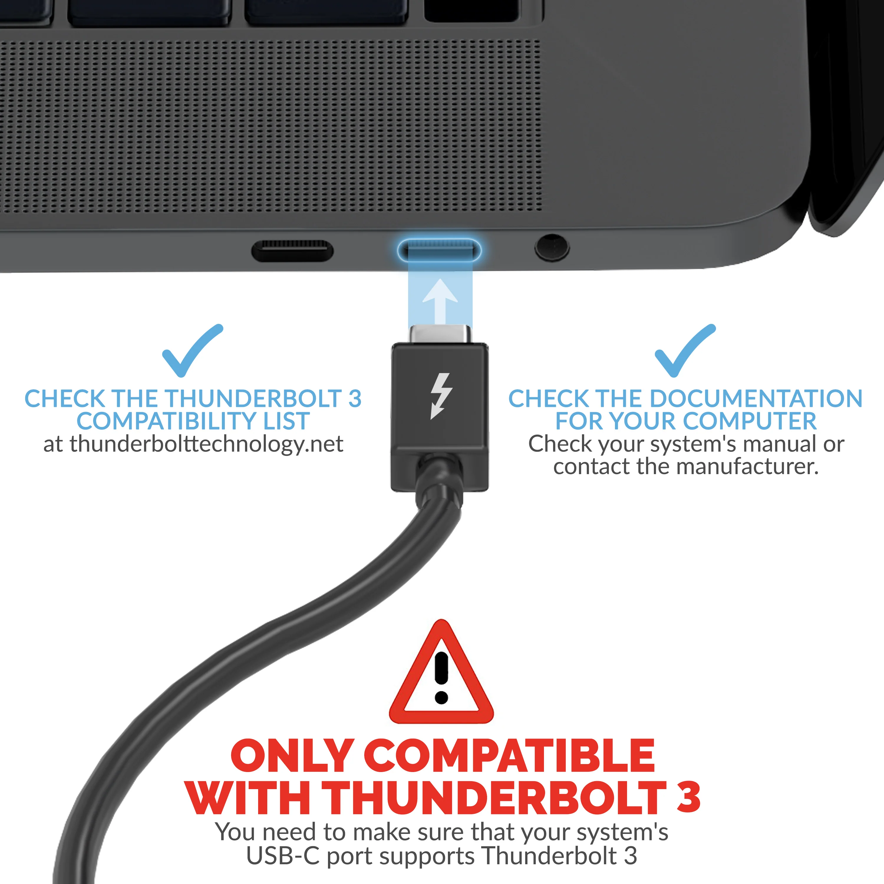 Thunderbolt 3 Docking Station with Power Delivery up to 60W Charging - Dual-4K Display - Image 8