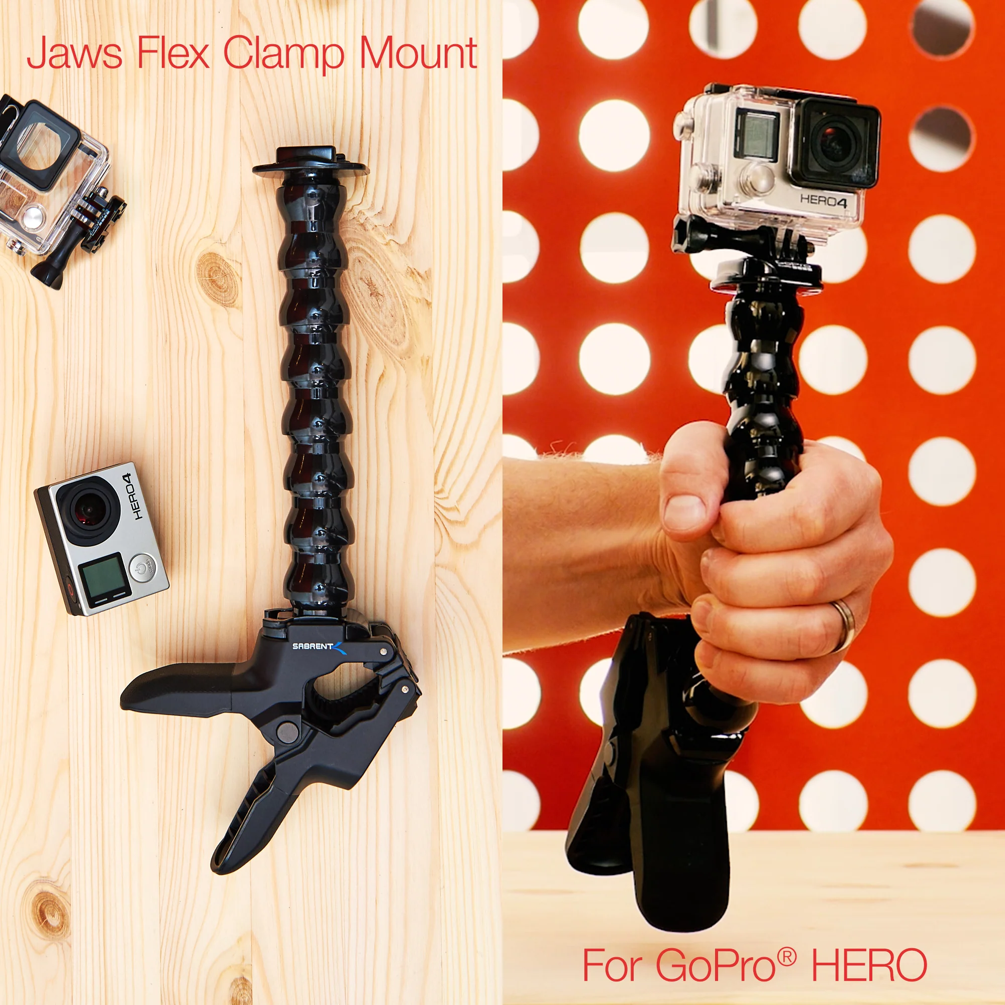 Adjustable Jaws Flex Clamp Mount for GoPro Cameras - Image 5