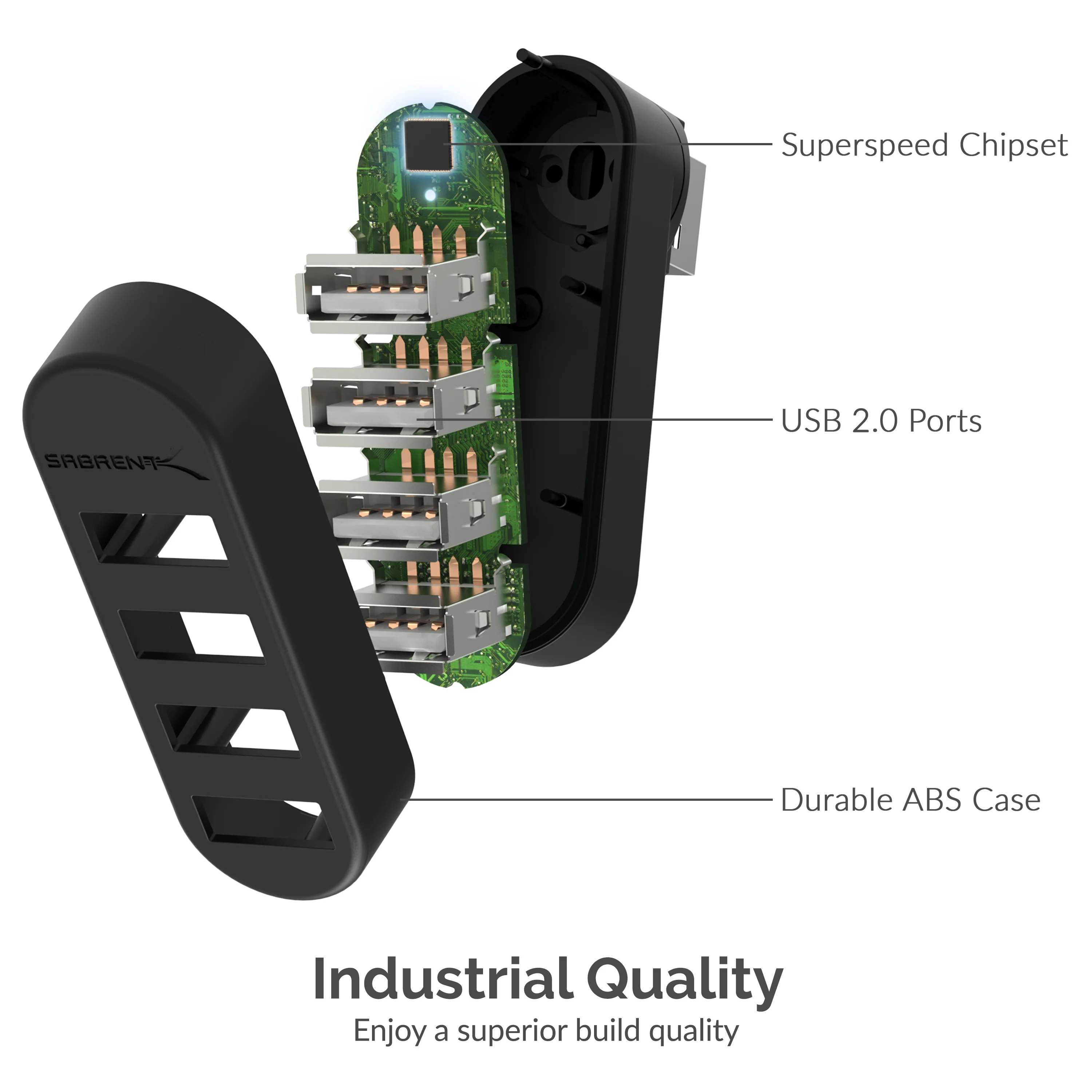 4-Port Mini USB 2.0 Rotating Hub - Image 6