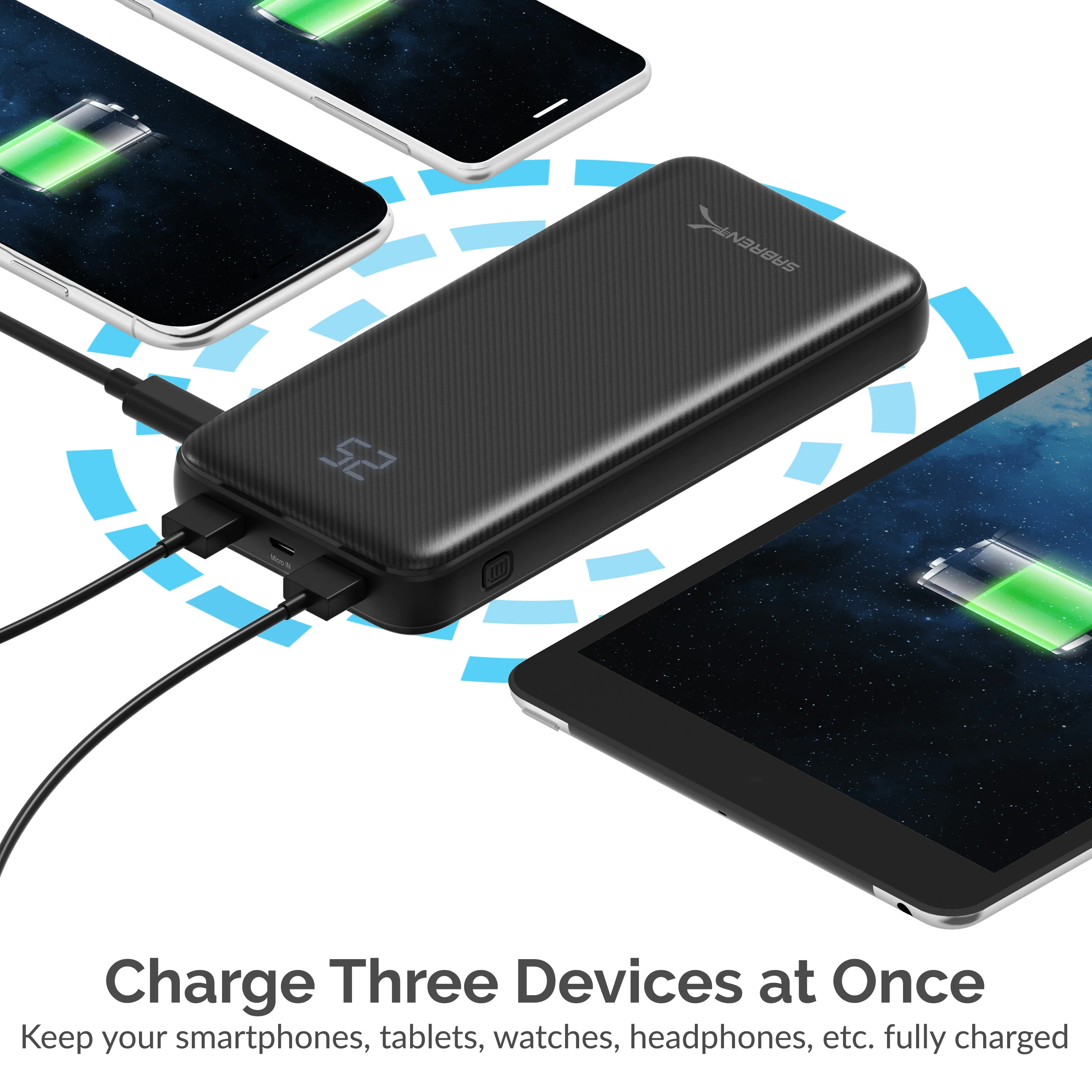 20000 mAh USB C PD Power Bank with Quick Charge 3.0 - Image 6