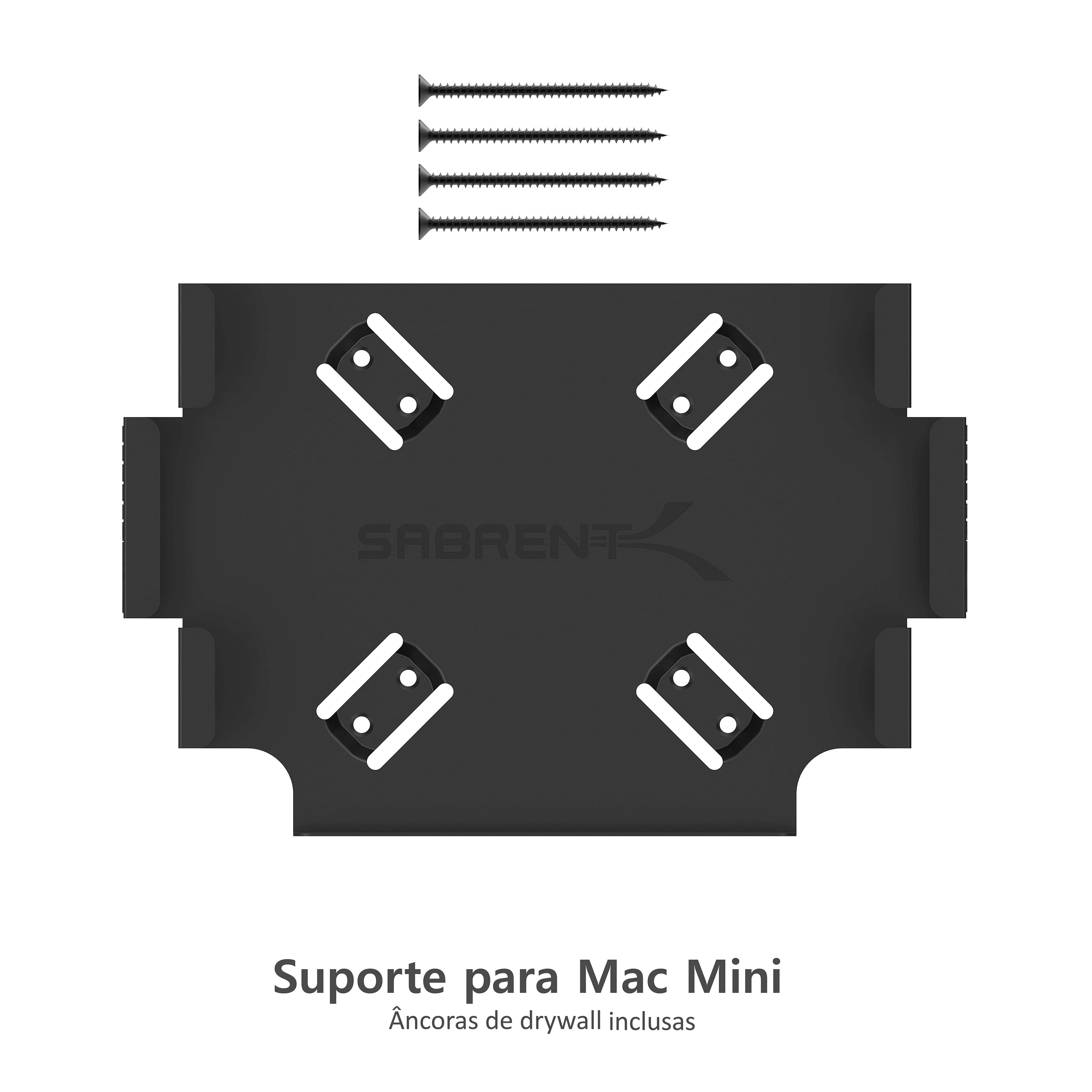 Sabrent Suporte VESA Compatível Com Mac Mini suporte de parede/suporte embaixo da mesa (BK-MABM) - Image 2
