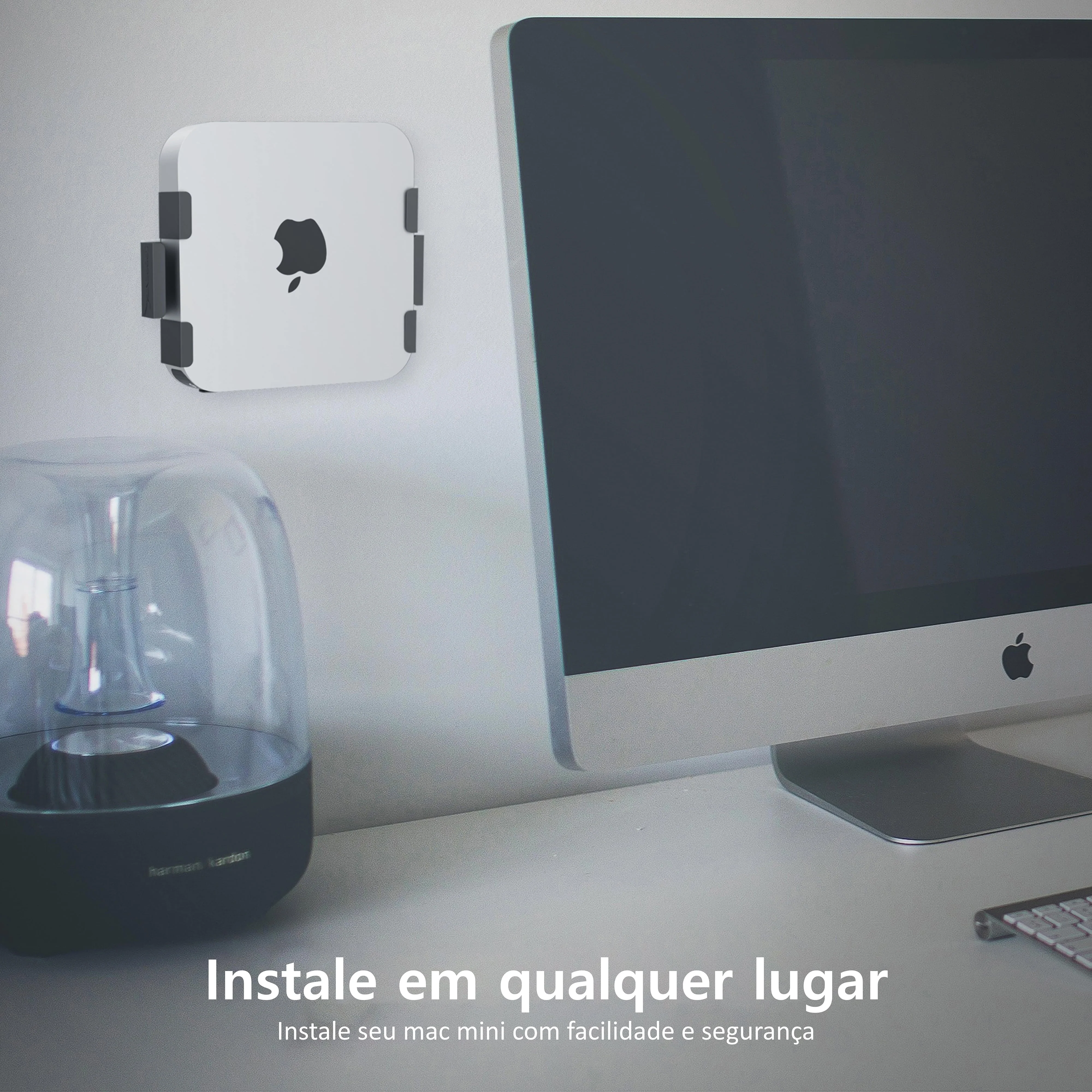 Sabrent Suporte VESA Compatível Com Mac Mini suporte de parede/suporte embaixo da mesa (BK-MABM) - Image 6