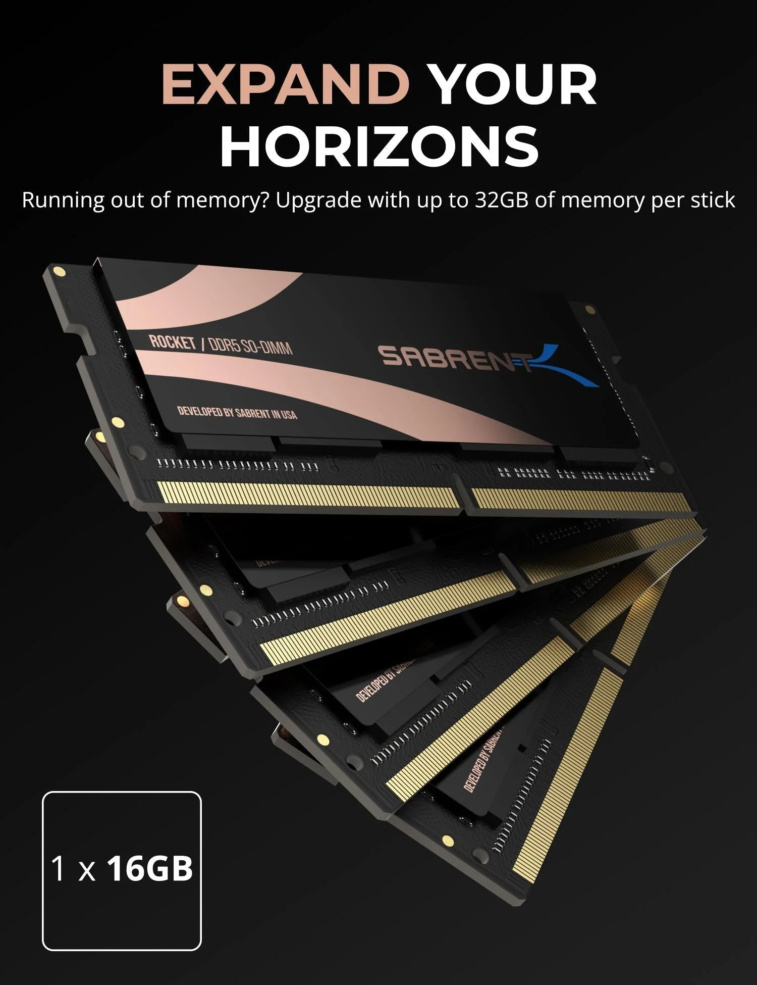 Rocket DDR5 128GB SO-DIMM 4800MHz Memory Kit (4x32GB) - Image 4