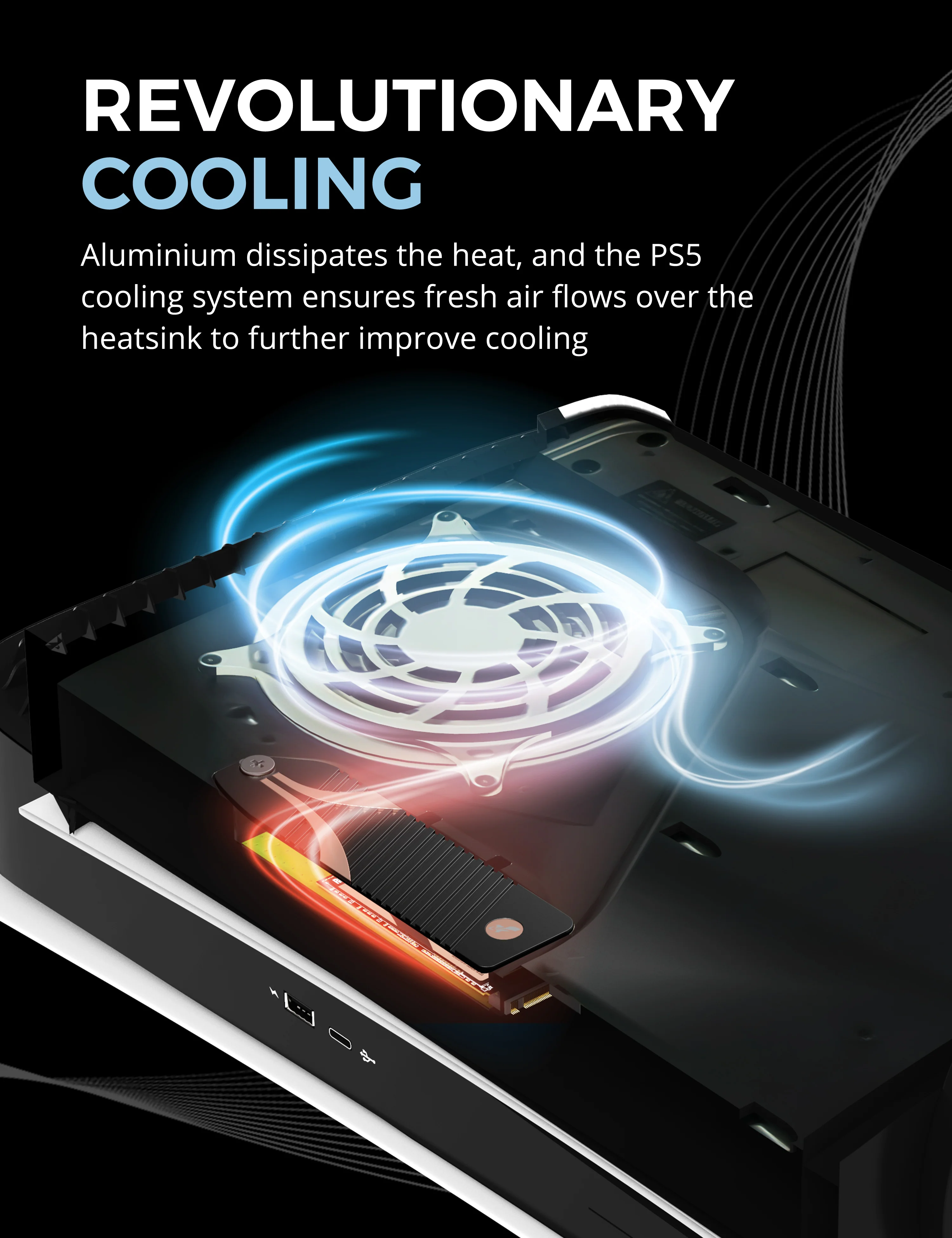 M.2 NVMe Heatsink for the PS5 Console + Rocket 4 Plus SSD - Image 6