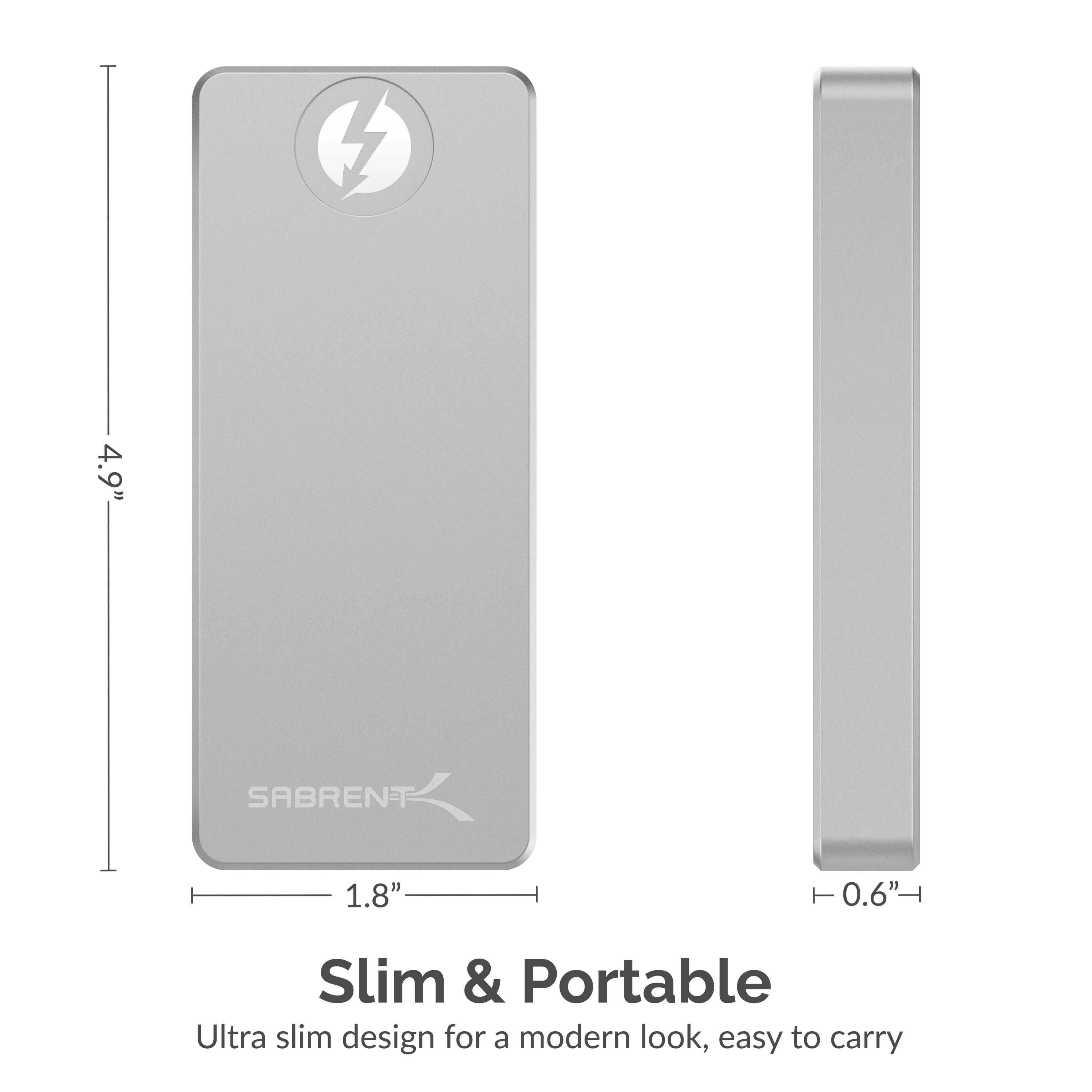 Sabrent Rocket XTRM 4TB Thunderbolt 3 External SSD (Up to 2400MBs/1800MBs R/W) (SB-XTRM-4TB) - Image 6