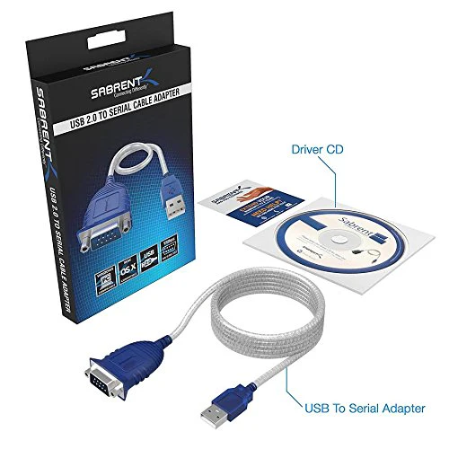 6 feet USB to RS-232 DB9 Serial 9 pin Adapter (Prolific PL2303) - Image 7