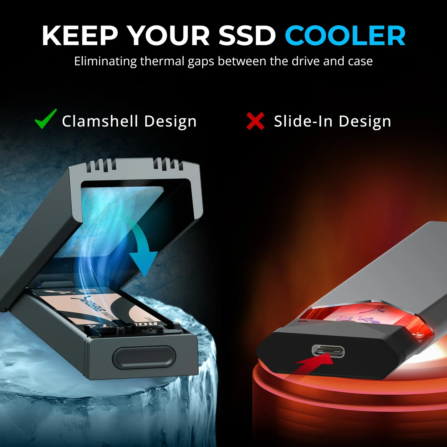 USB 3.2 Type-C Tool-free Enclosure - Image 8